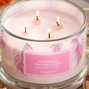 HomeWorx by Slatkin & Co. Coastal Water Lily Tropical Candle